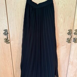 Boss Black Pleated A-Line Maxi Skirt